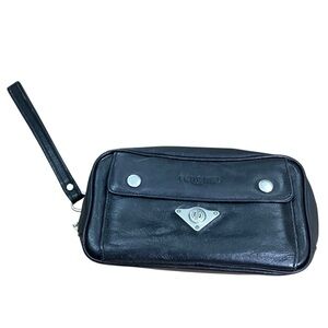 Renoma Paris Seoul Black Leather Men's Clutch Travel